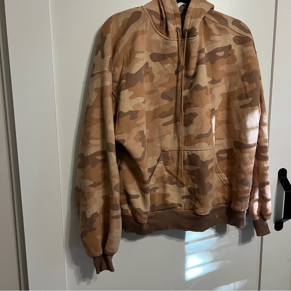 Fabletics Women's Tan Camo Hoodie